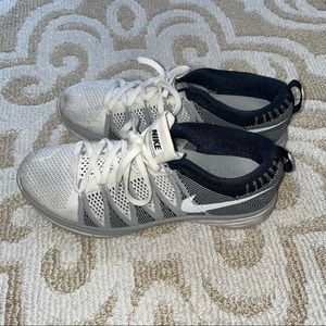 Nike Flyknit Lunar 2 black white women’s sneakers